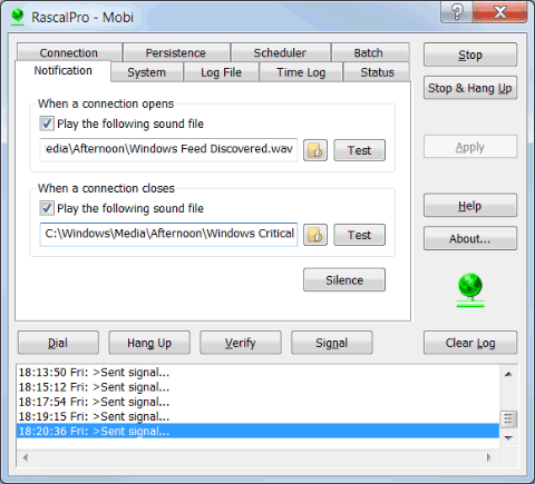Rascal/RascalPro Notification screen shot Rascal/RascalPro Notification screen shot